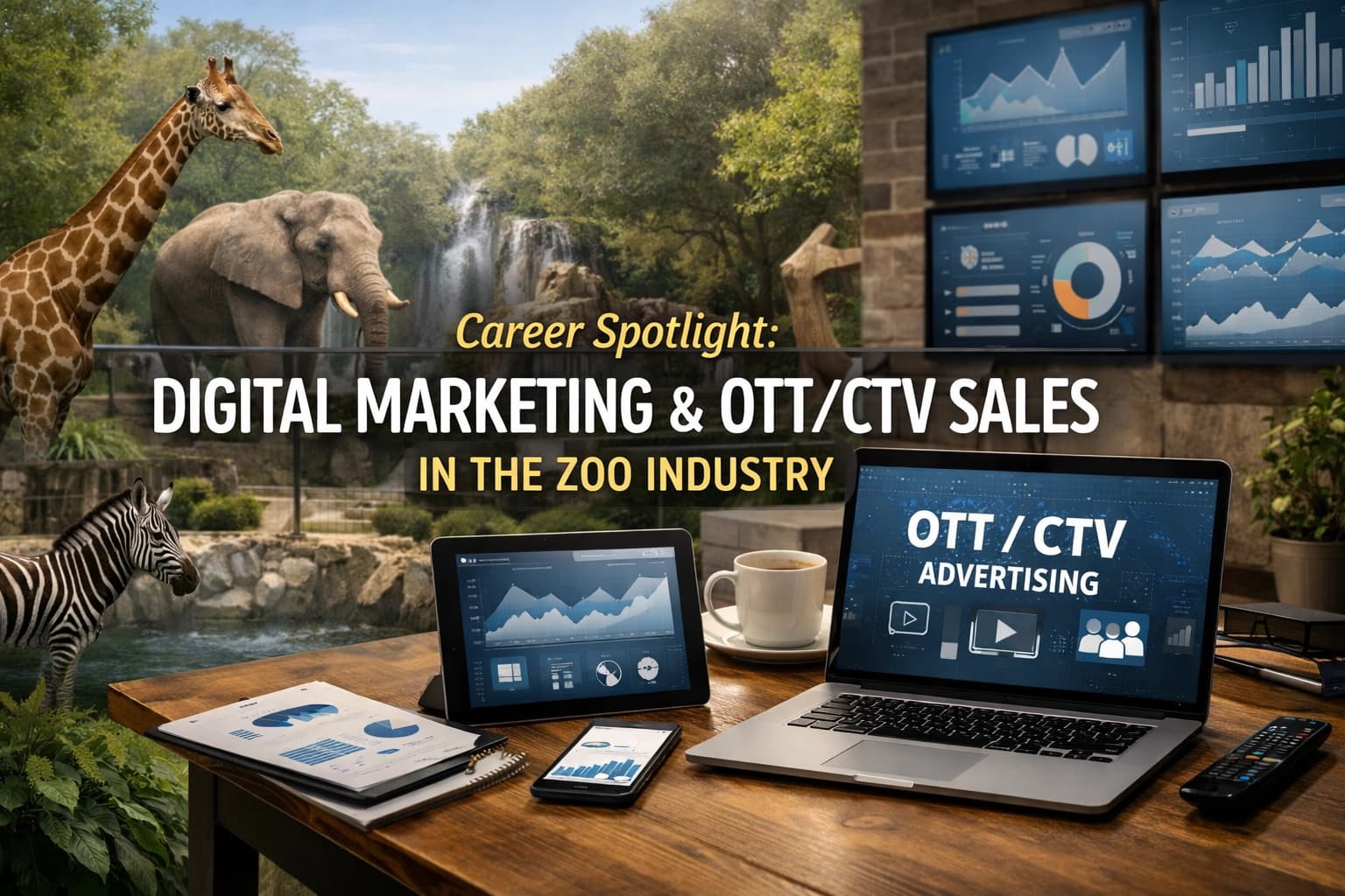 OTT and CTV streaming TV advertising internship for zoo membership campaigns